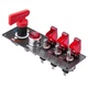 Auto Racing Car Ignition Switch Carbon Fiber Surface Panel 5 in 1 Engine Star...