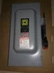 SQUARE D HEAVY DUTY ENCLOSED SAFETY SWITCH - 6 AMP, 600V AC, 600V DC - GOOD USED