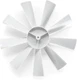 Camco 40428 Replacement RV Vent Inverse Fan Blade, White