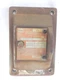 COOPER CROUSE-HINDS EDSC2129 SNAP SWITCH HAZARD LOC FACEPLATE (A708)