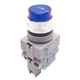 IDEC ALW212620D-B Blue Illuminated Pushbutton, 22mm, 2NO, 600V 10A, *No Bulb