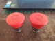 (2-PCS) Telemecanique ZB2BT4 Red Button 25270 (TA47MS)