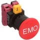 1PC IDEC CORPORATION HW1B-V4F02-R-EMO-2 Pushbutton switch, 40mm button, Pus