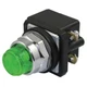 Dayton Pilot Light, LED, 120VAC/DC, 30mm, Chrome, GR 30G399 Dayton 30G399 30 mm