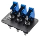 Toggle Switch Panel,Universal Car 12V Ignition Switch 3 Row Blue Plating Cove...