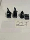 ONE USED ALLEN BRADLEY KEY SWITCH 800FP-KM23 WITH CONTACTS 800F-X10, 800F-X01