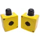 Lot of 2 ABB CEPY1-0 Enclosure, &oslash;22mm Hole, Wall Mount, 65mm x 65mm x 48mm