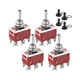 Joinfworld Momentary Toggle Switch 12V DC 3 Way 30 Amp DPDT 6 Pin (ON)-Off-(O...