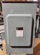 😎 SQUARE D 200 AMP FUSED SAFETY SWITCH 240 VAC 60 HP TYPE 3R D324NRB