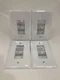 TayMac Single Decorator Metal Jumbo Wall Plate  WJW-R White LOT OF 4 