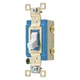 Bryant 4802W Wall Switch, 2 Hp, Toggle, 15 A, White