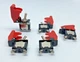 Lot Of 5, Nilight Heavy Duty Rocker Toggle Switch 125V 10A Red Cover SPST ON/Off