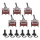 6 Pack Toggle Switch, 3 Pin 12V DC 30A/250V AC 15A, Heavy Duty SPDT on off on Sw