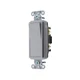 HUBBELL DS115GY Wall Switch,Gray,15A;Back;Side,SnglPole 5Z781