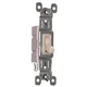 Pass & Seymour Toggle Switch, Self-Grounding, 1 Pole, 120V, Light Almond
