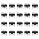 Gikfun 20PCS AC 1A 125V 3Pin Limit Micro Switch Long Hinge Lever DIY EK1713