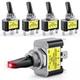 Nilight 5x LED Toggle Switch ON/OFF 12V 30A Red Lighted Metal Heavy Duty Car Boa
