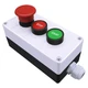 mxuteuk Momentary Start Stop Switch Push Button + 1NC Red Mushroom Latching E...