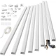 Yecaye 125in Cord Hider Large Cord Covers for Wires on Wall Cable Management ...