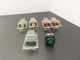 Fuji Electric Pushbutton Switch Red Yellow Green Momentary 30mm 250V 6A Lot of 6