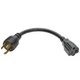 Eaton P046-06N-T 6IN POWER CORD ADAPTER 12AWG 20A L5-20P TO L5-20R LOCKING PLUGS