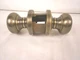 Baldwin 5205-050-FD Classic Knob Full Dummy Set 050 Satin Brass & Black 1330HW