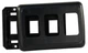 JR Products 12325 Switch Base and Face Plate - Black