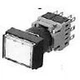 Fuji Electric AH165-TFG11 Switch Push Button N.O./N.C. DPST Flush Rectangular...