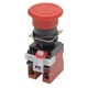 Omron A22e-M-12 Emergency Stop Push Button, 22 Mm, 1No/2Nc, Red