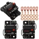 Hamolar 3 Pack 100 Amp Circuit Breaker Manual Reset Car Marine Trolling 100A 