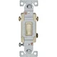 Eaton Wiring Devices C1301-7LTV Series Toggle Switch, Ivory, -20 to 60 deg C Tem