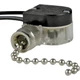 Gardner Bender GSW-31 Pull Chain Switch, SPST, Lead Wire Terminal, 3/6 A, 125/25