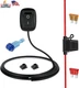 Gebildet 12V-220V/10A SPST Paste Type Button Switch with 1M Wire,Water Drop Shap