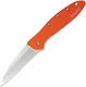 Kershaw Leek Linerlock A/O Orange Knife 1660OR 4" closed framelock. 3" Sandvik 1