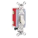 HUBBELL HBL1223W Wall Switch,White,20 A;Back; Side,3-Way 6C543