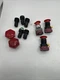 Lot Of 10 Idec Red Pushbutton HW-P HW-F01 HW-C01 See Pics 30 Days Warranty