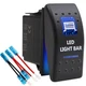 KEING LED Light Bar Waterproof Rocker Switch Toggle - ON/Off Blue 