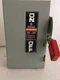 GE THN3321 30 AMP 240 VOLT 3 PHASE FUSIBLE INDOOR DISCONNECT..D-1907