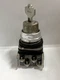 ALLEN BRADLEY 800T-H31A SELECTOR SWITCH CYLINDER LOCK 2 POS KEY REM LEFT 1NO/1NC