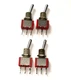 Lot Of 4 C&K 7101 Miniature Toggle Switch Instrument Panel 120v 5a