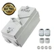 Antrader 1Pcs Enclosed Motor Disconnect 6.2"L &times; 2.9"W &times; 2.9"H, White 
