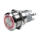 PUSH BUT SW ON/OF RING ILLUM 12V RE BEP 80-511-0001-01  Expedited Shipping