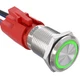 APIELE 10 Amp 16mm Latching Push Button Switch 12V Angel Eye LED Waterproof R...