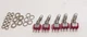 5 NEW C&K 7101K2CQE Mini Locking Lever Toggle Switches w/Hardware