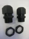 3219, Heyco, Pg16 Liquid Tight Cord Grip Black, Lot of 2