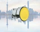 5PC NEW  Schneider Yellow flat head button head ZB4BA5 Free shipping*.