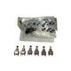 Lot of 7 C&K Miniature Pushbutton Switches 6x 8121,  1x U21 Rocker