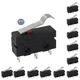 Litoexpe 12pcs Mini Micro Limit Switch, 5A 125 250V Handle length:17mm, Black