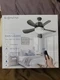 EONINI Socket Ceiling Fans Lights Fan light Dimmable Led Light 