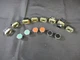(LOT OF 14) TELEMECANIQUE ZB2-BE101 & ZB2-BE102 CONTACTS AND PUSHBUTTONS